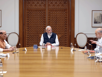 Indian Prime Minister Narendra Modi chairs meeting of Cabinet Committee on Security in New Delhi.