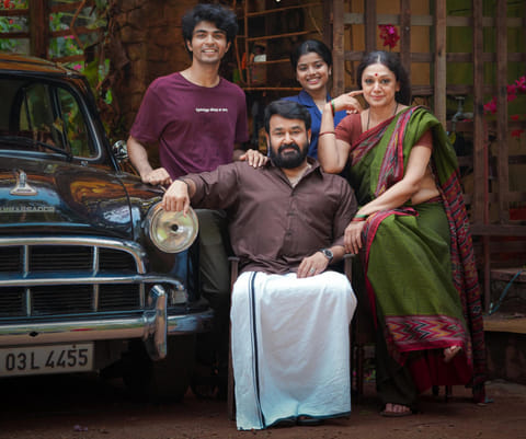 Mohanlal and Shobana in Thudarum