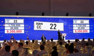 Video: Record-breaking RTA number plates auction rakes in nearly Dh100 million