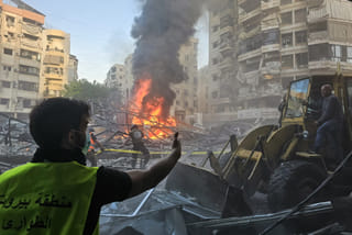 Israel strikes south Beirut, prompting Lebanese appeal to ceasefire guarantors