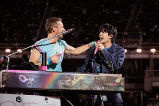 BTS' RM captures Coldplay’s Chris Martin twirling Jin at concert — but ARMY wants Namjin selfie: 'Any time now...'