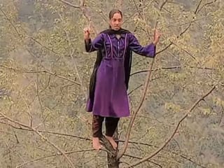 Kashmiri woman’s daring tree-top dance video goes viral