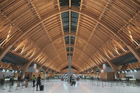 A view of the check-in counters at Mactan-Cebu International Airport in central  Philippines.