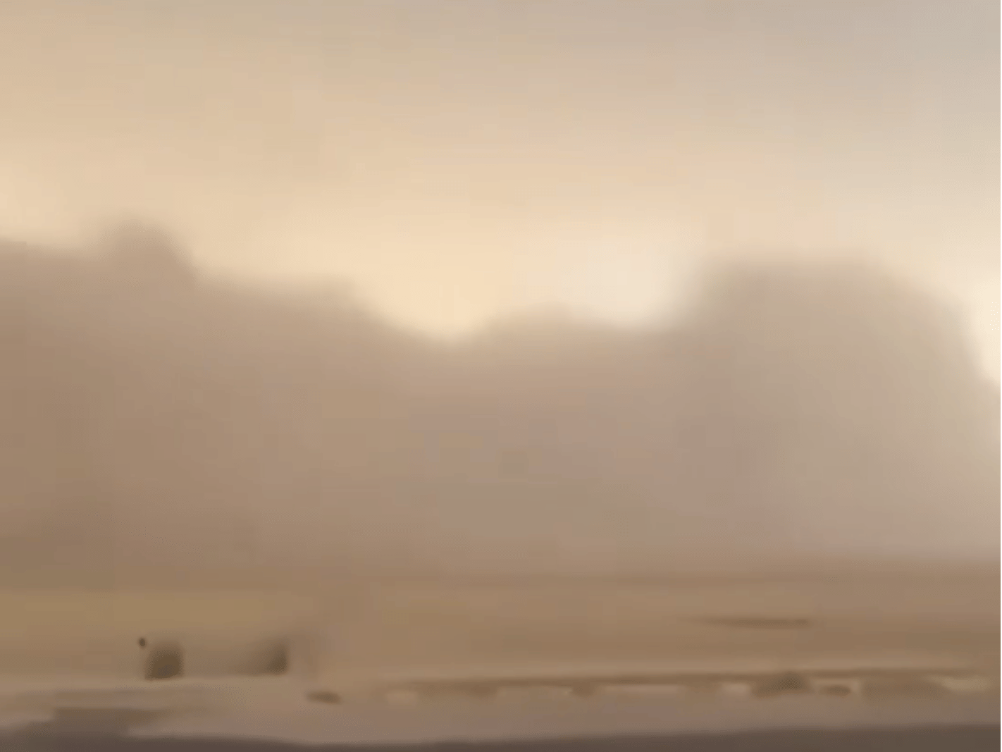 Open roads and highways were particularly affected, as strong gusts whipped up heavy dust clouds across the landscape.