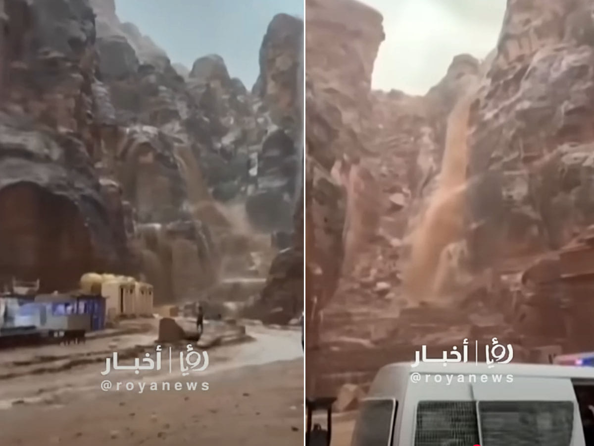 More than 1,700 tourists were evacuated on Sunday after heavy rainfall caused sudden flooding in parts of the archaeological site.