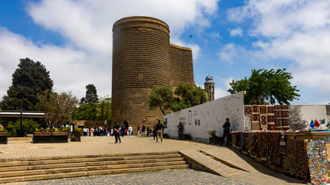 "My recent quick escape to Azerbaijan—a young, vibrant country steeped in rich history—and its cheerful capital city, Baku, was nothing short of rejuvenating. Sometimes I marvel at the world we’ve built as humans: the way we’ve shaped communication and travel into something both efficient and exciting. 
In just three hours, I went from the summer heat of Dubai to the cool, crisp air of Baku." 
