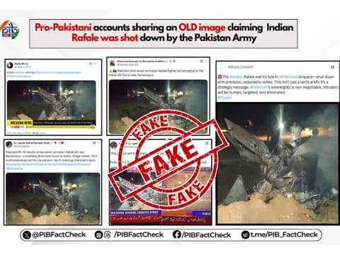 India’s Press Information Bureau, however, warned people against old images being circulated on social media. 