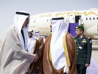Sheikh Khaled arrives in Riyadh for Gulf-US summit with Trump