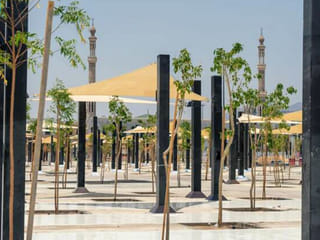 Massive shading project underway at Namira Mosque courtyards for Hajj
