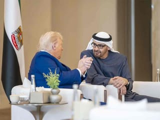 UAE President receives US President Trump in official ceremony at Qasr Al Watan