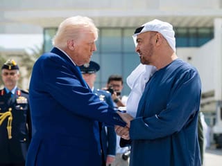 US President Donald Trump departs UAE after state visit, seen off by President Sheikh Mohamed