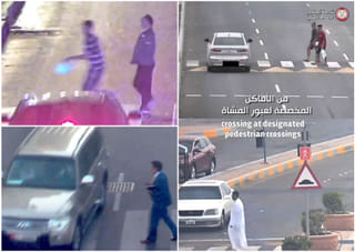 Reckless driving exposed: Abu Dhabi Police share videos of pedestrian crossing violation