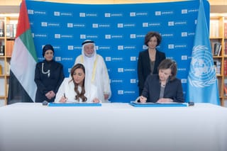 Sharjah Ruler witnesses signing of $6 million agreement to digitise UNESCO’s global archives