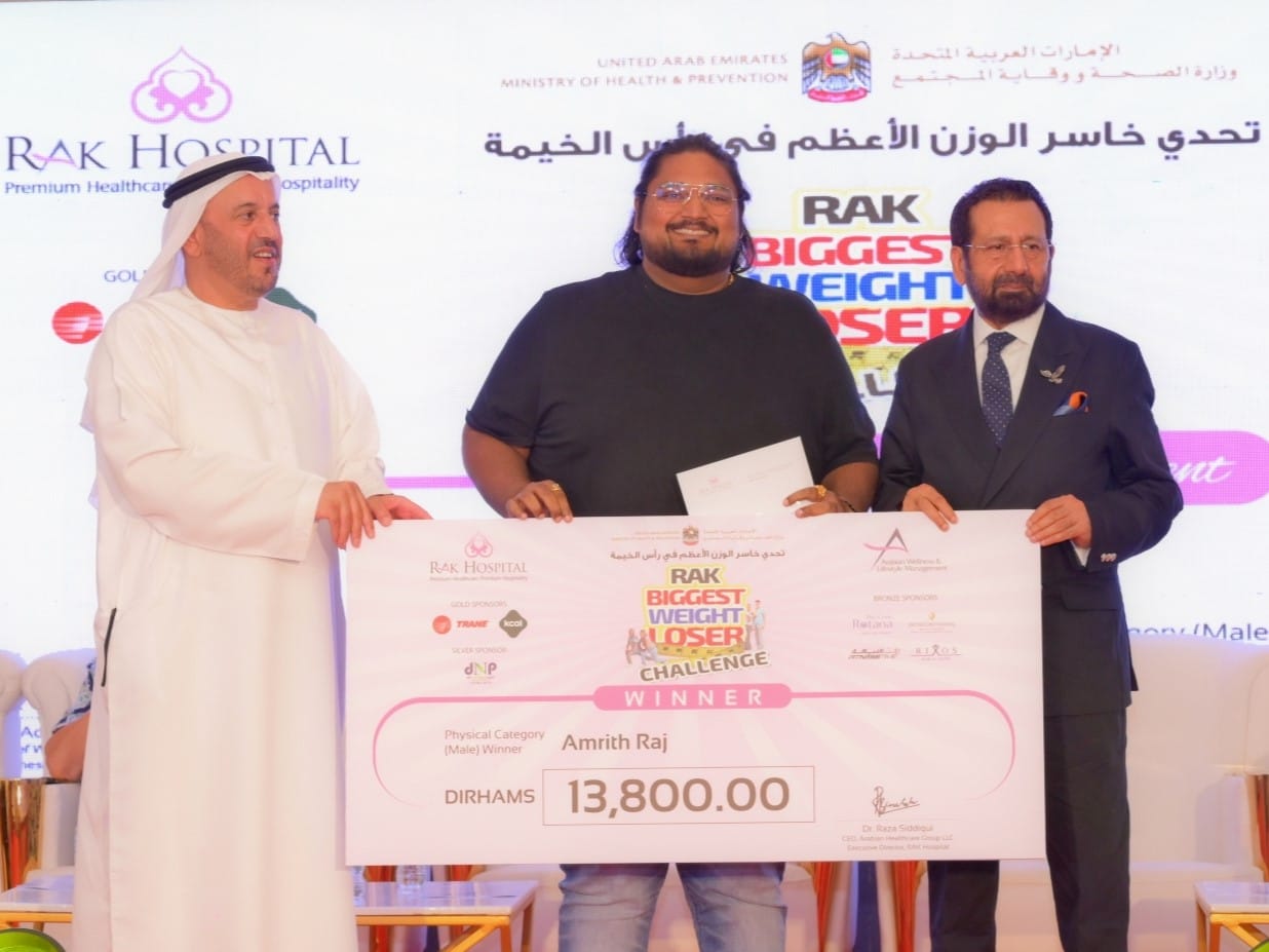 Amrith Raj, 31, emerged as the male champion with a staggering weight loss of 45.7 kilograms.