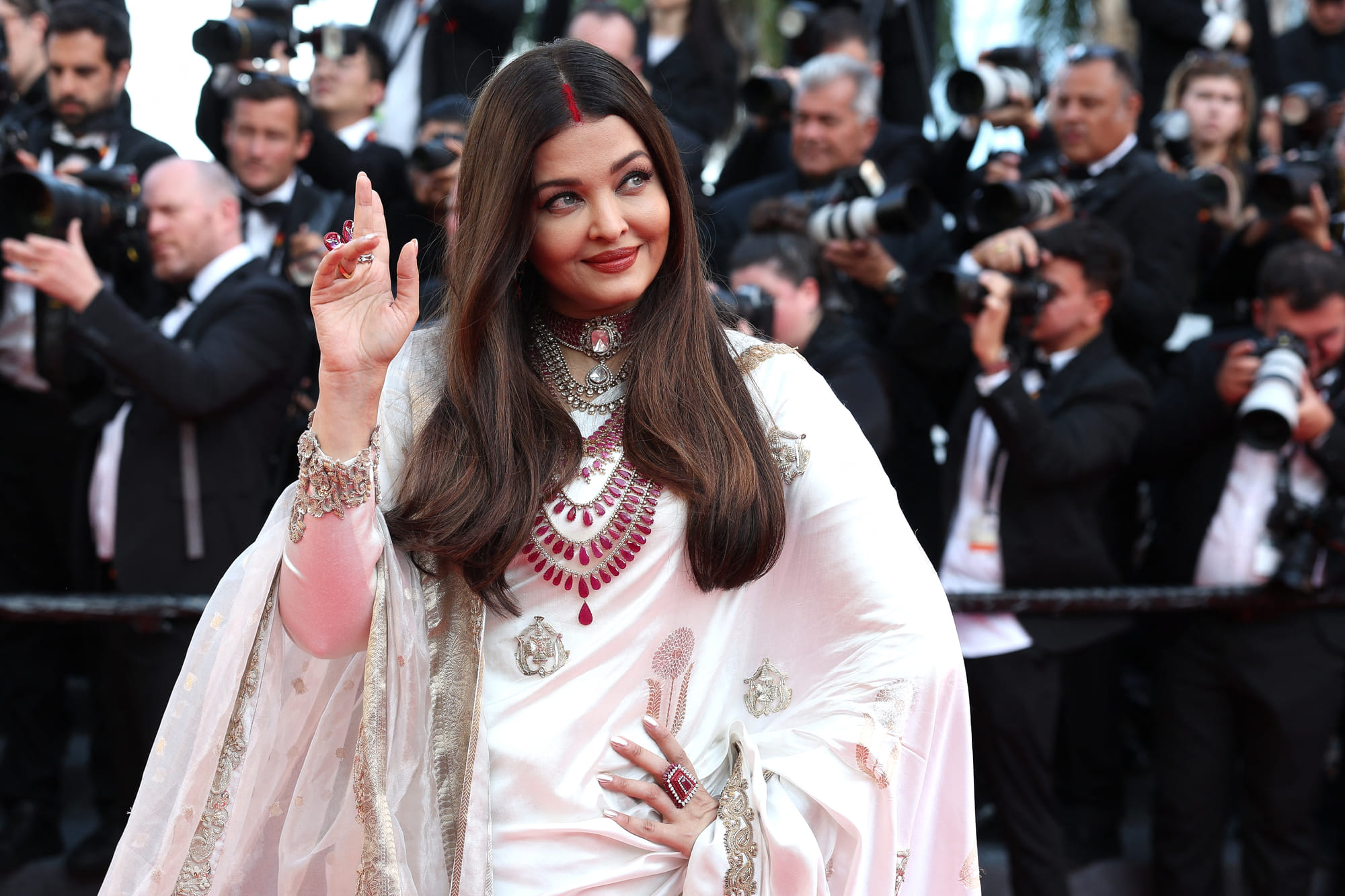 Aishwarya Rai Bachchan at the 78th edition of the Cannes Film Festival in Cannes, southern France, on May 21, 2025.