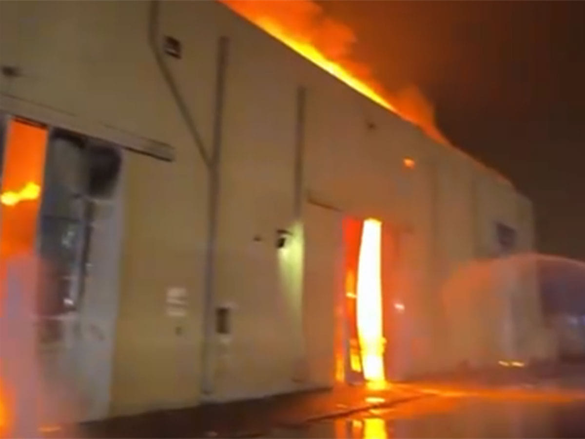 Sharjah Warehouse fire