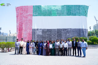 World record: Pakistan Association Dubai makes largest handprint UAE flag