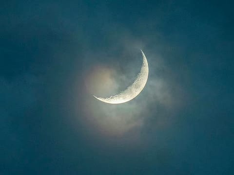 Astronomical calculations indicate that the new moon will be visible using telescopes in parts of Central and Western Asia