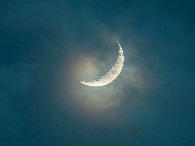 Astronomical calculations indicate that the new moon will be visible using telescopes in parts of Central and Western Asia
