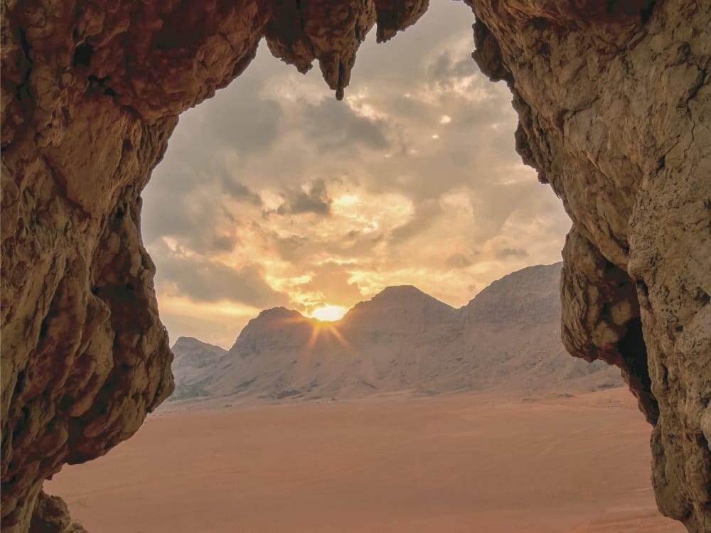 A view of Faya desert in Sharjah. Originally nominated in 2024 under the “Cultural Landscape” category, Faya is currently under evaluation by the UNESCO World Heritage Centre.