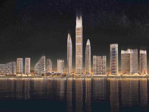 Binghatti's vision of what it wants to create at the prime land it has bought in Meydan district.  
