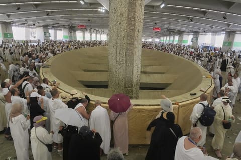 Muslim pilgrims perform Hajj rituals 