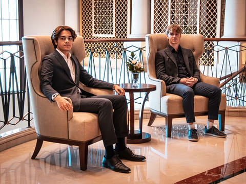 Yousef Elfar and Finlay Hawkins, Fermata CEO and COO at The Ritz Carlton Dubai