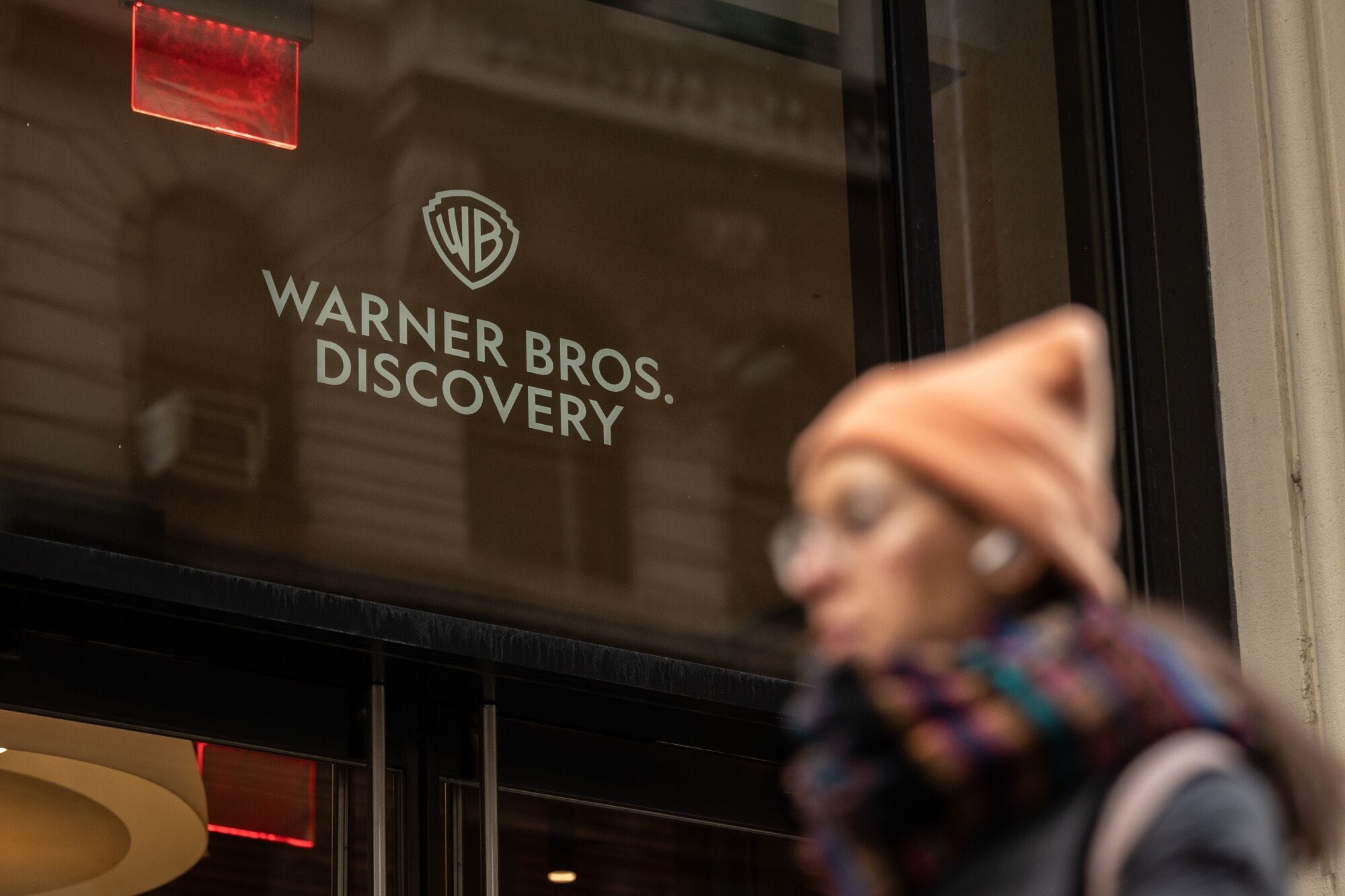 A Warner Bros Discovery office in New York.