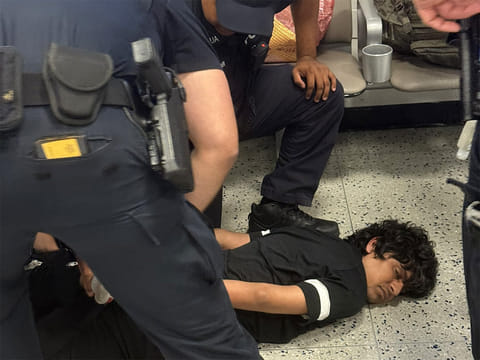 An Indian student was handcuffed and pinned to the floor at an airport in the United States before he was deported.