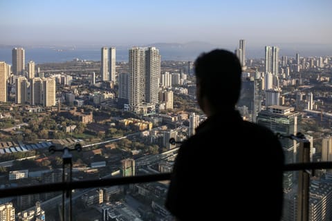 The Mumbai skyline.