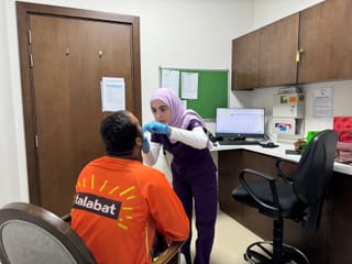 Free summer health package for delivery riders in Dubai