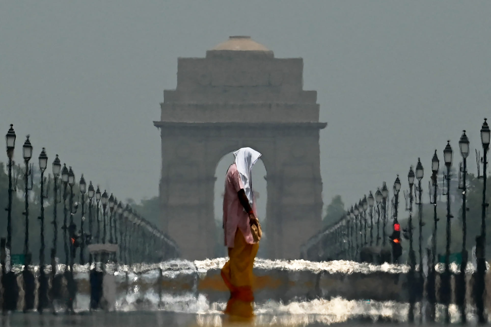 The India Gate in New Delhi.