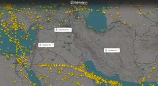 Watch: Time lapse video reveals how planes cleared Iranian skies during Israeli strikes