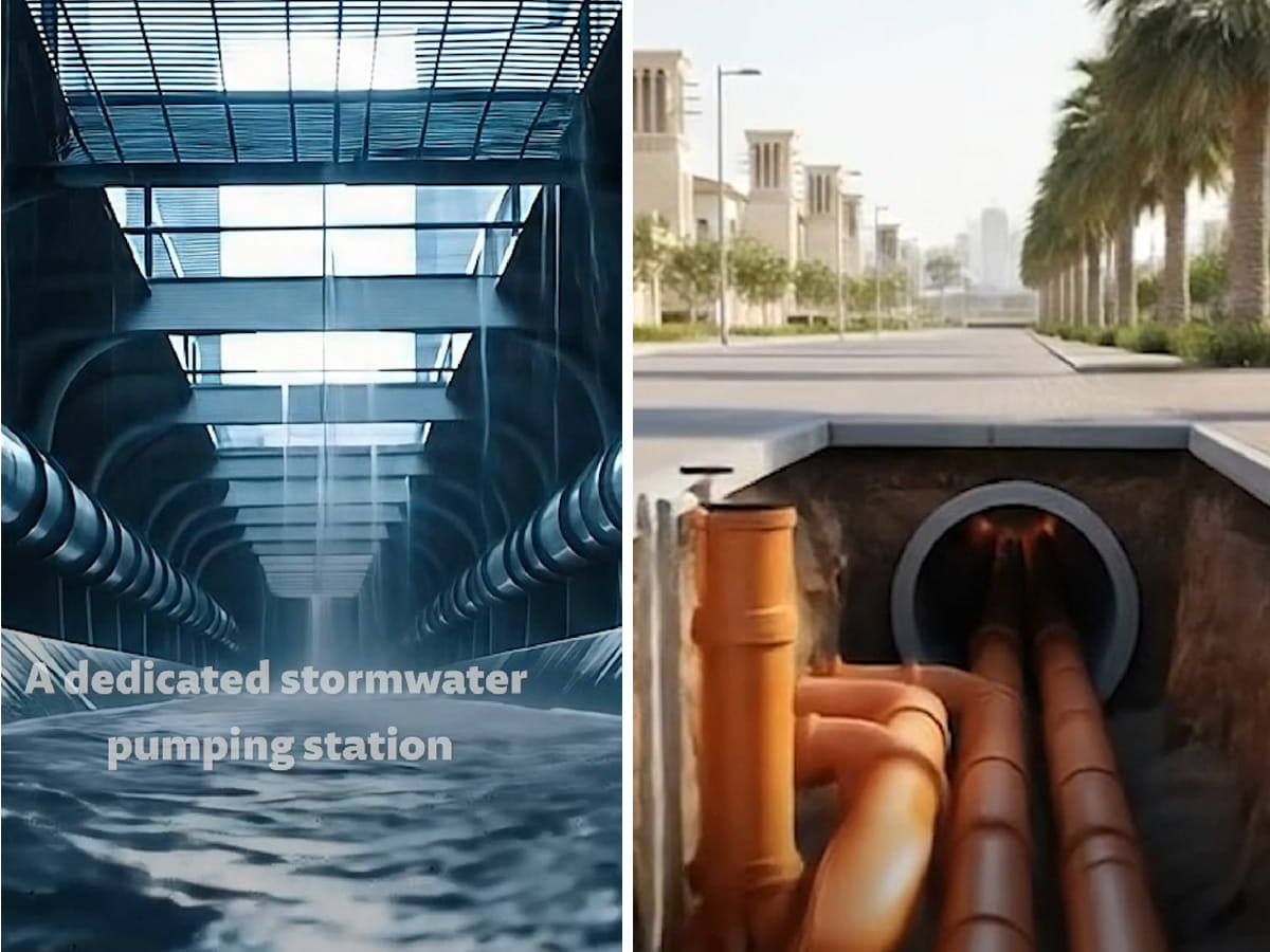 The municipality has installed an advanced pumping station with a capacity of 4,000 litres per second.