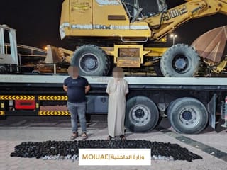 UAE foils drug trafficking attempt concealed inside construction equipment