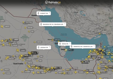 Officials say the airspace closures are temporary and will be reviewed based on real-time assessments of regional threats and operational safety.