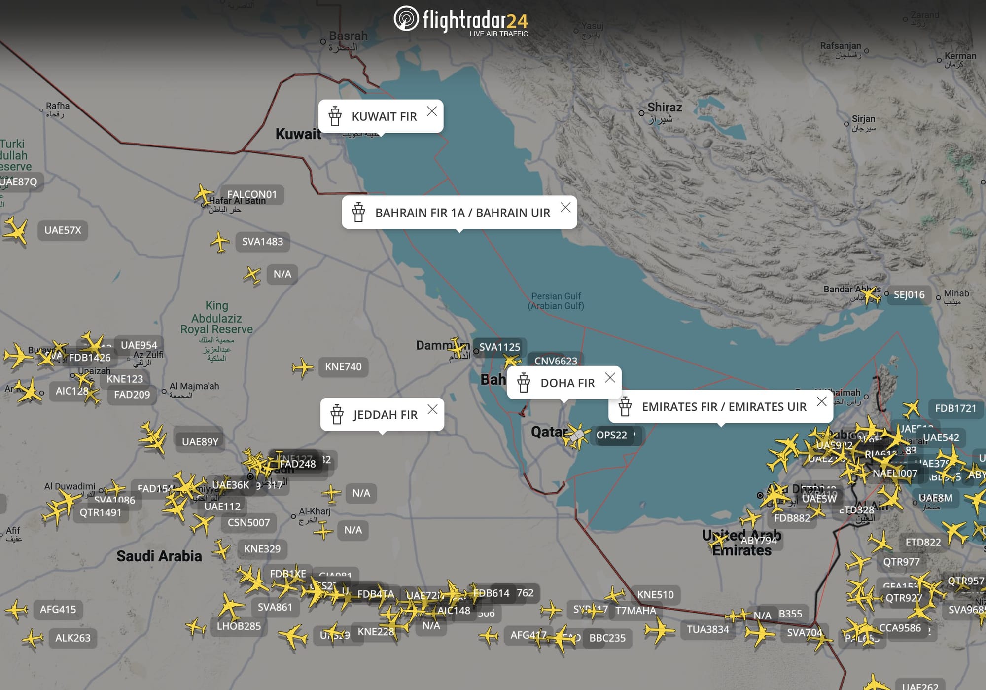 Officials say the airspace closures are temporary and will be reviewed based on real-time assessments of regional threats and operational safety.