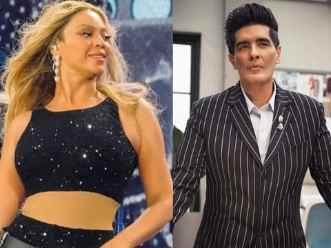 Indian designer Manish Malhotra creates stunning 10,000 Swarovski crystal outfit for Beyoncé's Paris Show