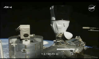 Spaceship carrying astronauts from India, Poland, Hungary, docks with ISS