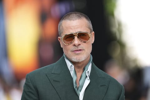 Brad Pitt poses for photographers upon arrival at the premiere of the film 'F1 The Movie' on Monday, June 23, 2025, in London.