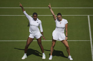 Coco Gauff and Aryna Sabalenka dance away feud rumours at Wimbledon 2025