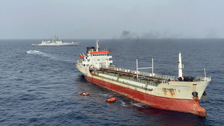 Indian Navy rescues 14 from vessel on fire in Arabian Sea