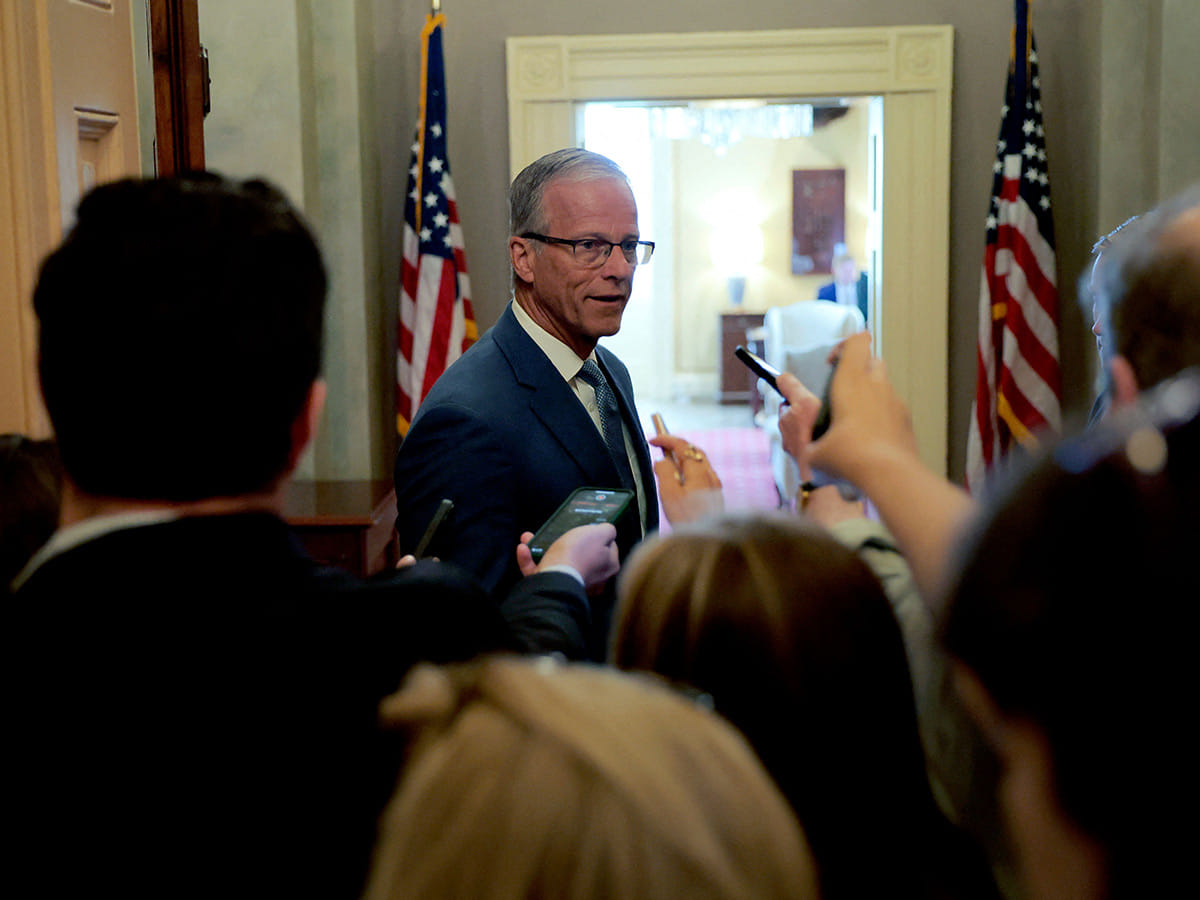 US Senate Majority Leader John Thune was able to turn around two moderates considering siding with Democrats, to deliver a 50-50 vote, with Vice President JD Vance breaking the tie.