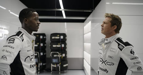 Hollywood celebrities graced the red carpets in the US and UK during the F1 premiere. 