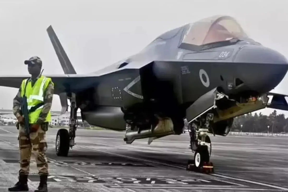 A British Royal Navy F-35B Lightning II fighter jet, British F-35B fighter jet 