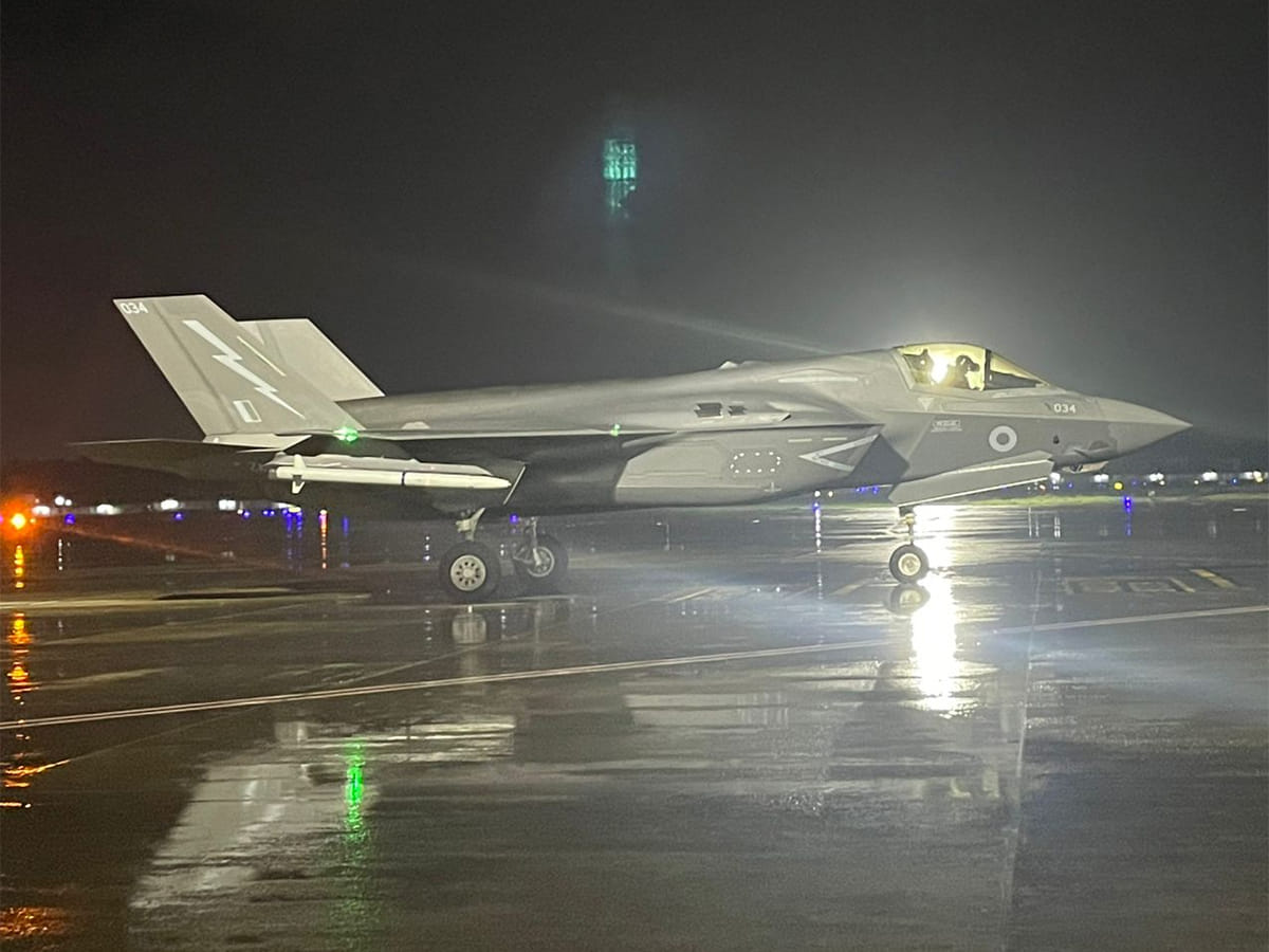 British Royal Navy F-35B Lightning II fighter jet, British F-35B fighter jet