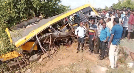 Earlier reports said that three children died; however, the officials confirmed the death of two students.
