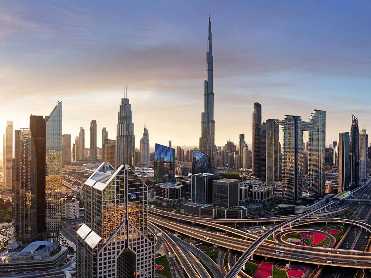 Dubai skyline, Burj Khalifa,