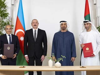 UAE President His Highness Sheikh Mohamed bin Zayed Al Nahyan and Azerbaijan’s President Ilham Aliyev witnessed the signing of a Comprehensive Economic Partnership Agreement (CEPA) between the two countries in July last year.