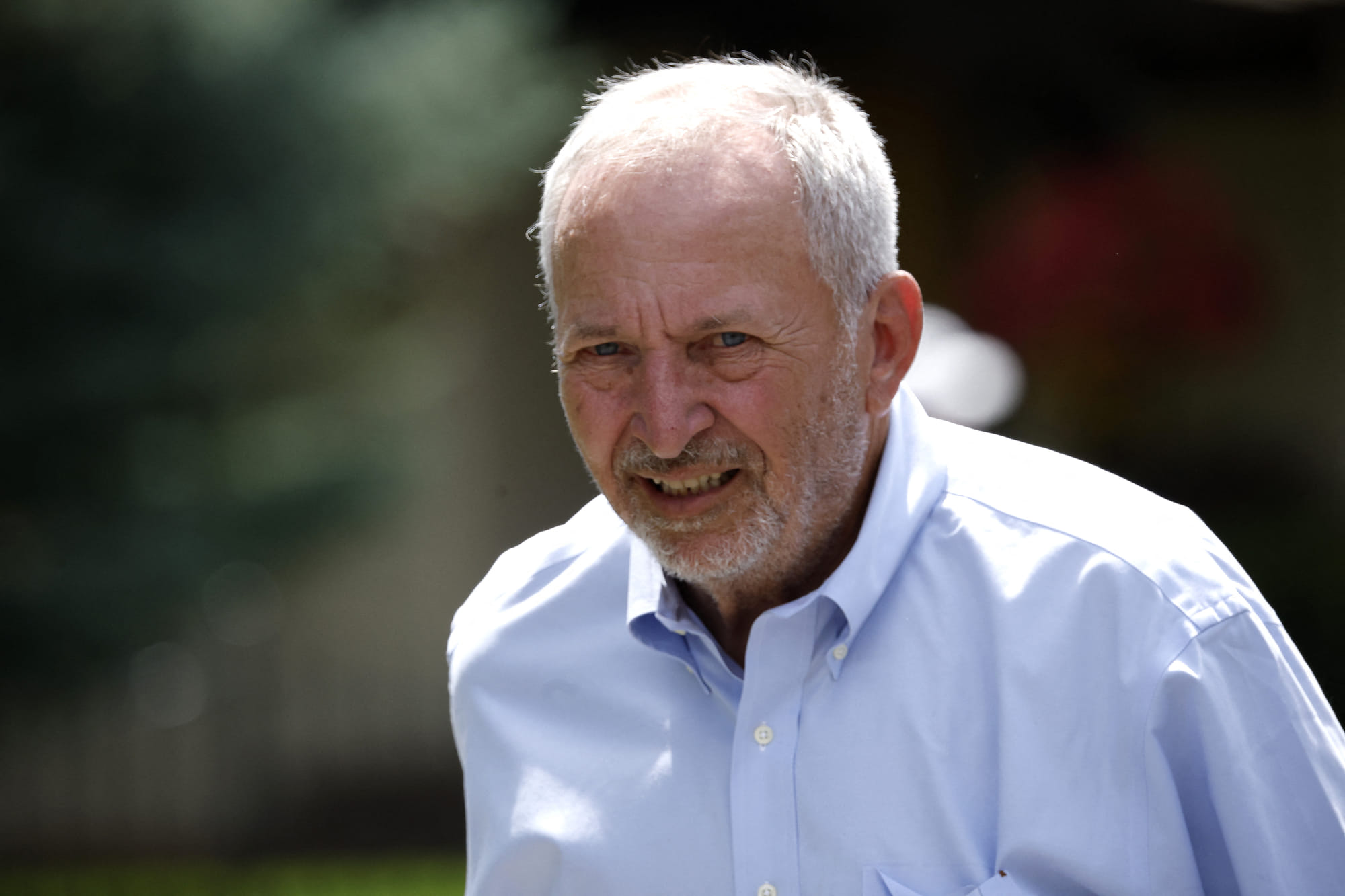 Former Treasury Secretary Larry Summers attends the Allen & Company Sun Valley Conference on July 9, 2025 in Sun Valley, Idaho.